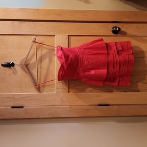 BCBG MaxAzria strapless red dress Size 0